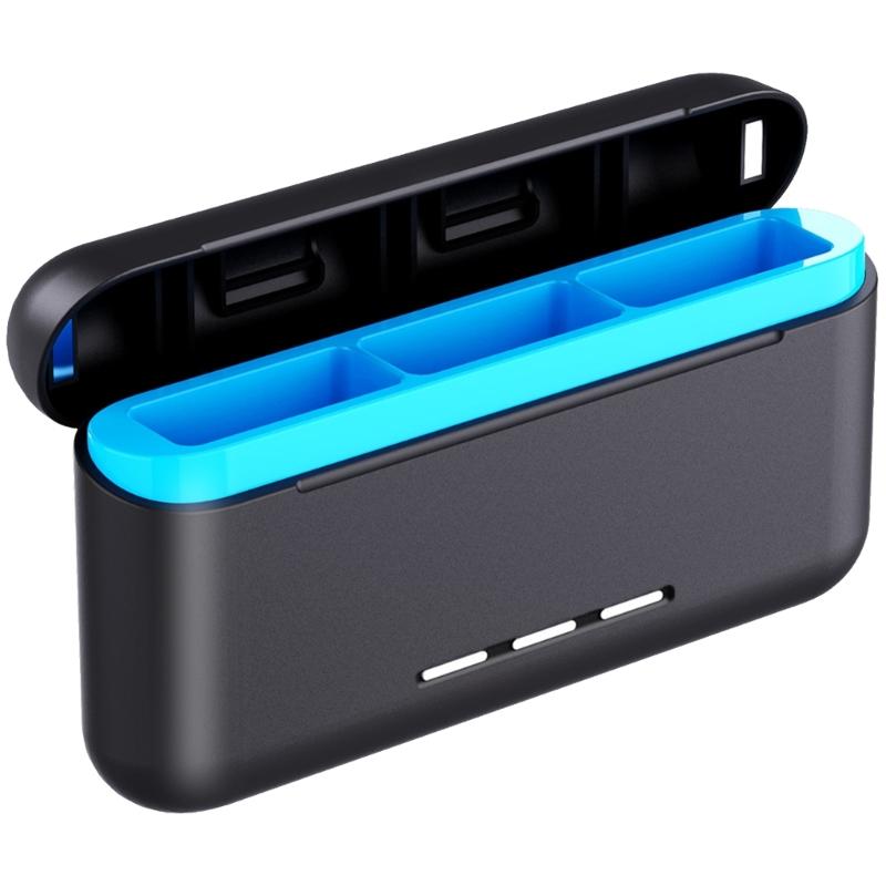 3 Slots Battery Charger Storage Case for 12/11/10/9 Series 3 Channel Battery Charging Dock