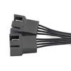 Computer Case Fan Splitter Cable 2Way 4Pin Pwms Fan Splitter Thermals Adaptive Design For Optimized Airflows In Gaming Rigs