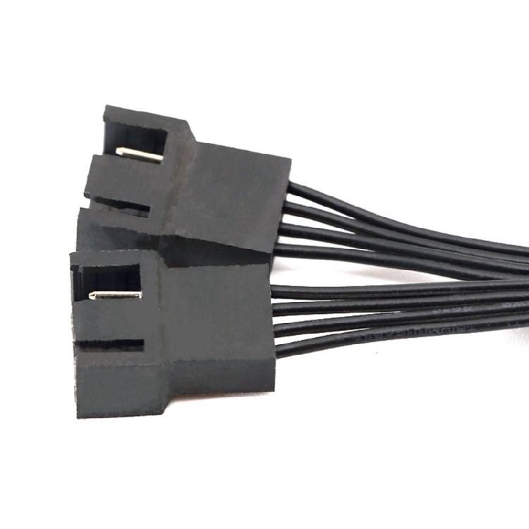Computer Case Fan Splitter Cable 2Way 4Pin Pwms Fan Splitter Thermals Adaptive Design For Optimized Airflows In Gaming Rigs