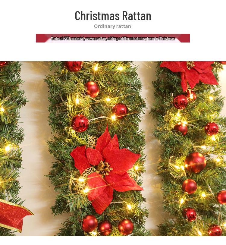 2.7m Dense Simulated Christmas Vine for Window Decoration