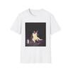 Chill Cat Smoking Photo T-Shirt | Retro Nighttime Aesthetic