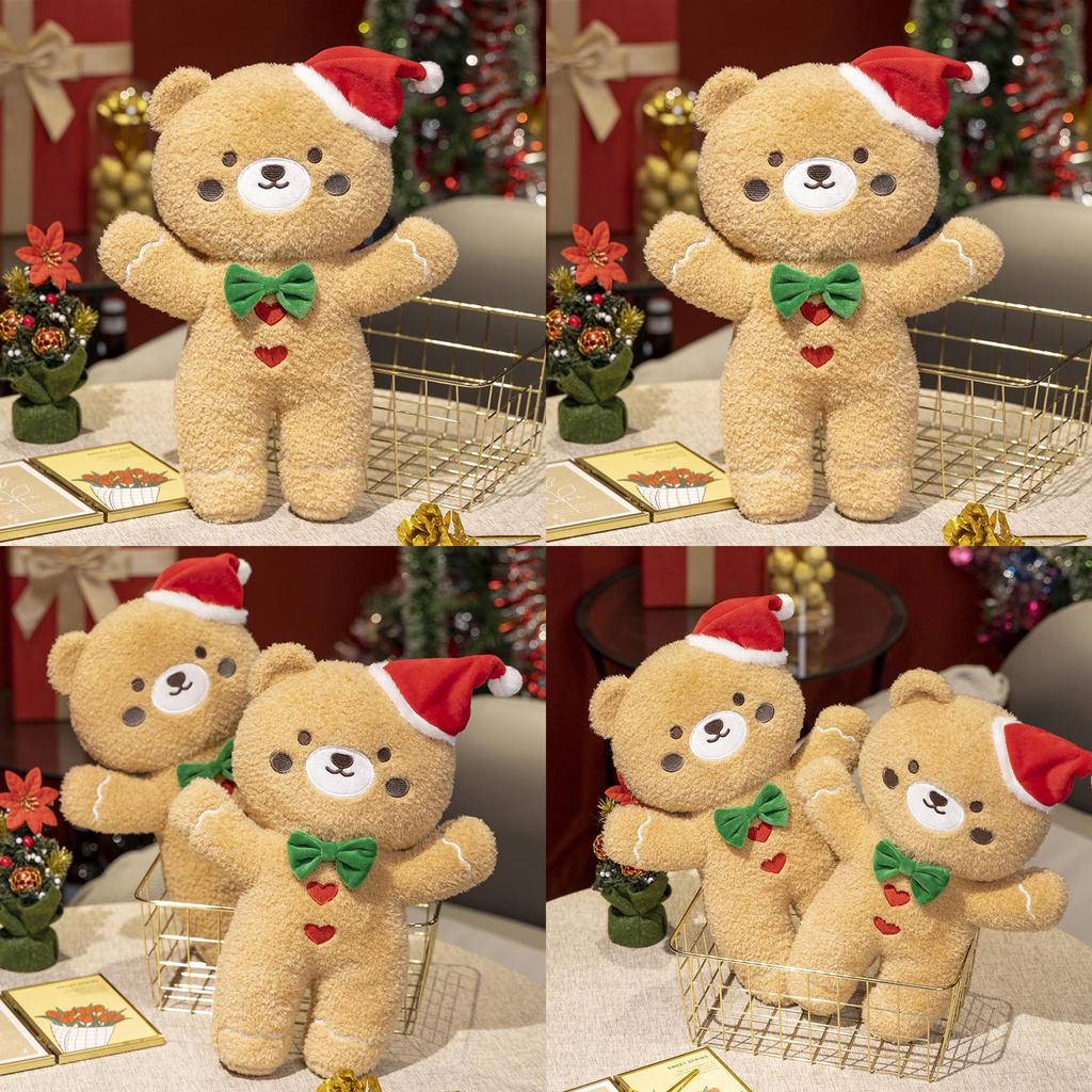 Holiday Decor Bear Plush Toy Stuffed Doll For Living Room
