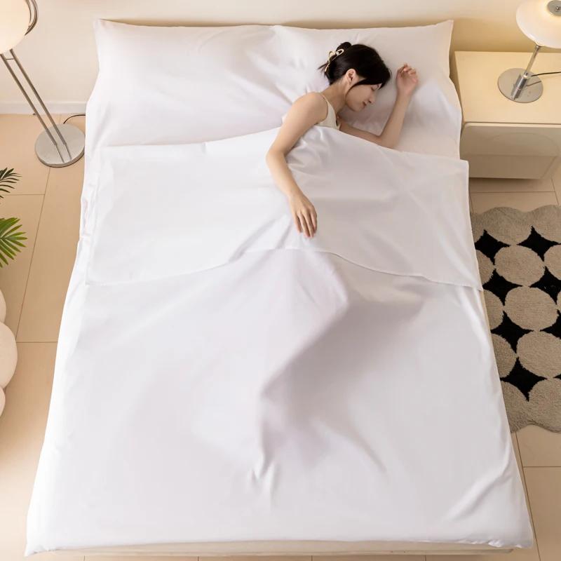 Light Sleeping Bag Liner Cotton Sheet For Camping Travel Summer Portable Anit-Dirty Sleeping Bag For Hotel Outdoor