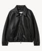 Vtwo 8303 Washed Leather Single Jacket (Black)