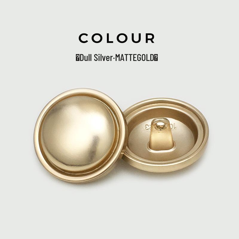 Versatile Matte Gold Mushroom Metal Button for Coat Decoration