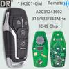 DR A2C31243602 15K601-GM ID49Chip 315/433/434/868MHz Keyless Go Car Remote Key For Ford Mustang Edge Mondeo Kuga Explorer Fusion