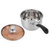 18cm Soup Pot 304 Stainless Steel Single Handle Food Supplement Saucepan Cooking Supplies