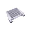 R-EP Intercooler Universal 280x280x76mm Aluminum Cold Air Intake Radiator 2.5inch Inlet 63mm Outlet for Turbo Car