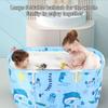 Portable Bathtub Foldable Freestanding Bathtub Soaking Tub Shower Stall Tub Bathroom Folding SPA Bath 1.2m Square