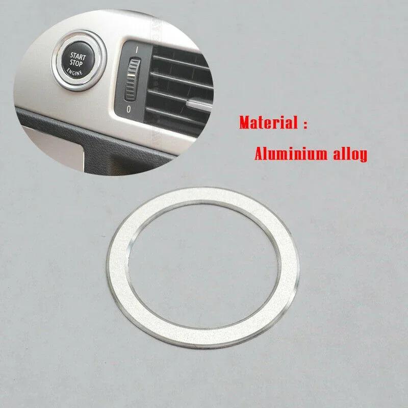 1PCS Start Stop Ignition Push Button Switch Cover For BMW 3 Series E90 E92 E93 Cars One-Key Engine Ring DIY Car Decoration