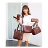 Shoulder bag for women, retro large-capacity crocodile pattern mother-in-law bag six-piece set