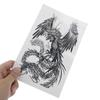Waterproof Temporary Stickertattoo Dragon Phoenix Body Arm Leg Art Sticker Cool