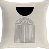 Abstract Pillowcase Sunset Sunrise Line Modern Art Minimalist Living Room Sofa Bay Window Pillow Geometry
