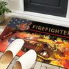 Firefighter In Action Office Rug Chair Mat, Entryway Carpet, Suitable for Front Door, Bedroom, Living Room, Desk, Holiday Gift
