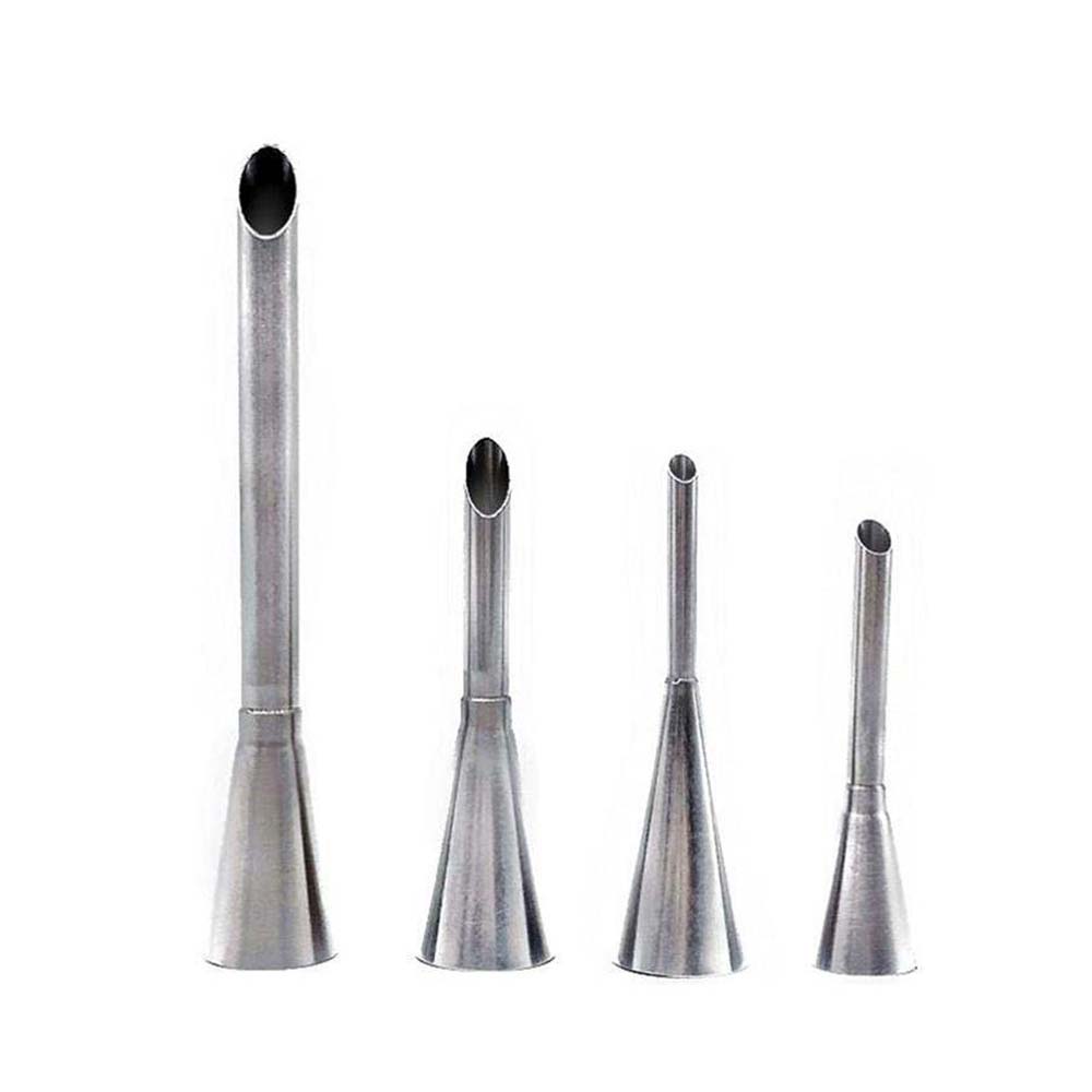 

Stainless Steel Cream Icing Eclairs Cake Decorating Piping Nozzle Tip Cake Nozzles Baking Tools 1 set