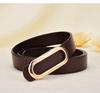 Women's Genuine Leather Black Waist Belt for Casual and Formal Wear