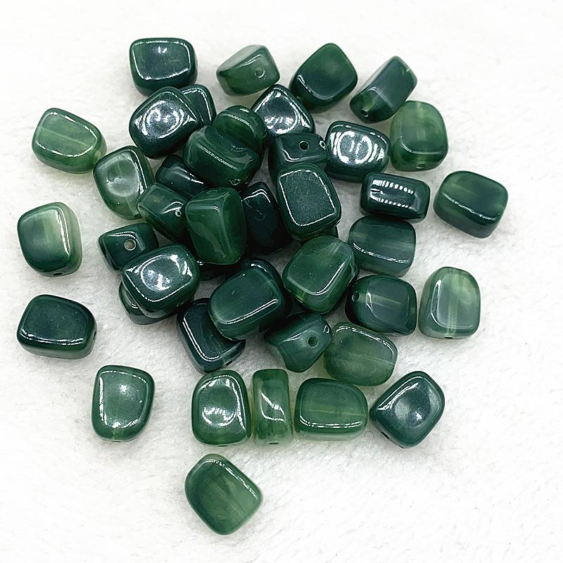 10pcs 14x10x7mm Square Shape Acrylic Beads Spacer Loose Beads for Jewelry Making DIY Bracelet Earrings Accessories