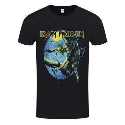 Iron Maiden Unisex Adult Fear Of The Dark Eddie Oval T-skjorte