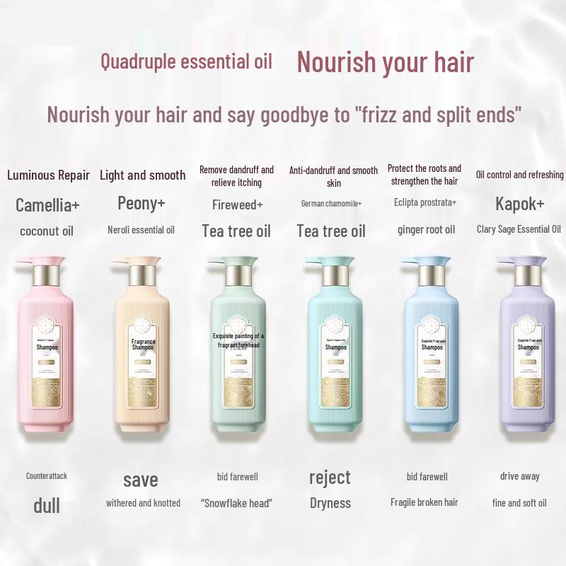 Three Lives Flower Essential Oil Shampoo & Body Wash: Anti-Dandruff, Anti-Itch Conditioner for Women, Softening Fragrance