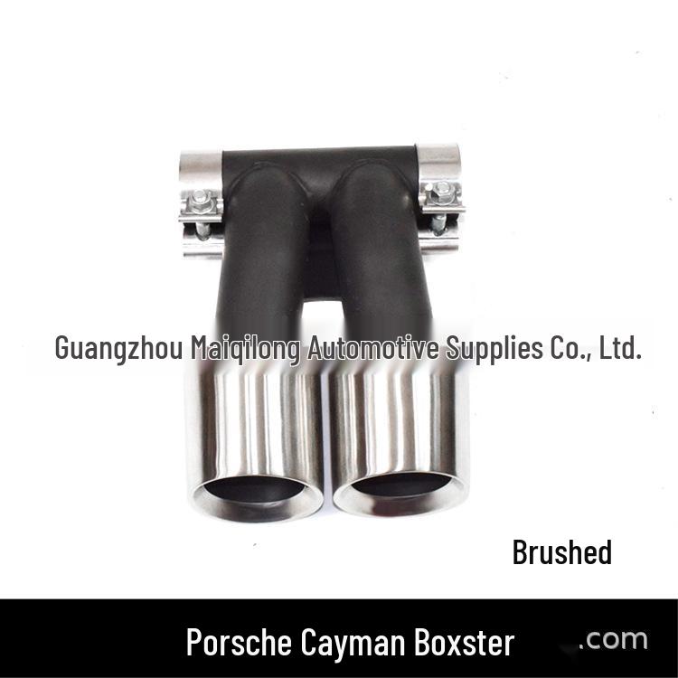 Țeavă de eșapament neagră cu ieșire dublă pentru Porsche 718 Boxster/Cayman 981 GTS Modificare eșapament