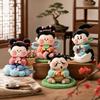 Eight Immortals Plush Dolls Set - Chinese Mythology Theme Desktop Ornament Figurines for Display