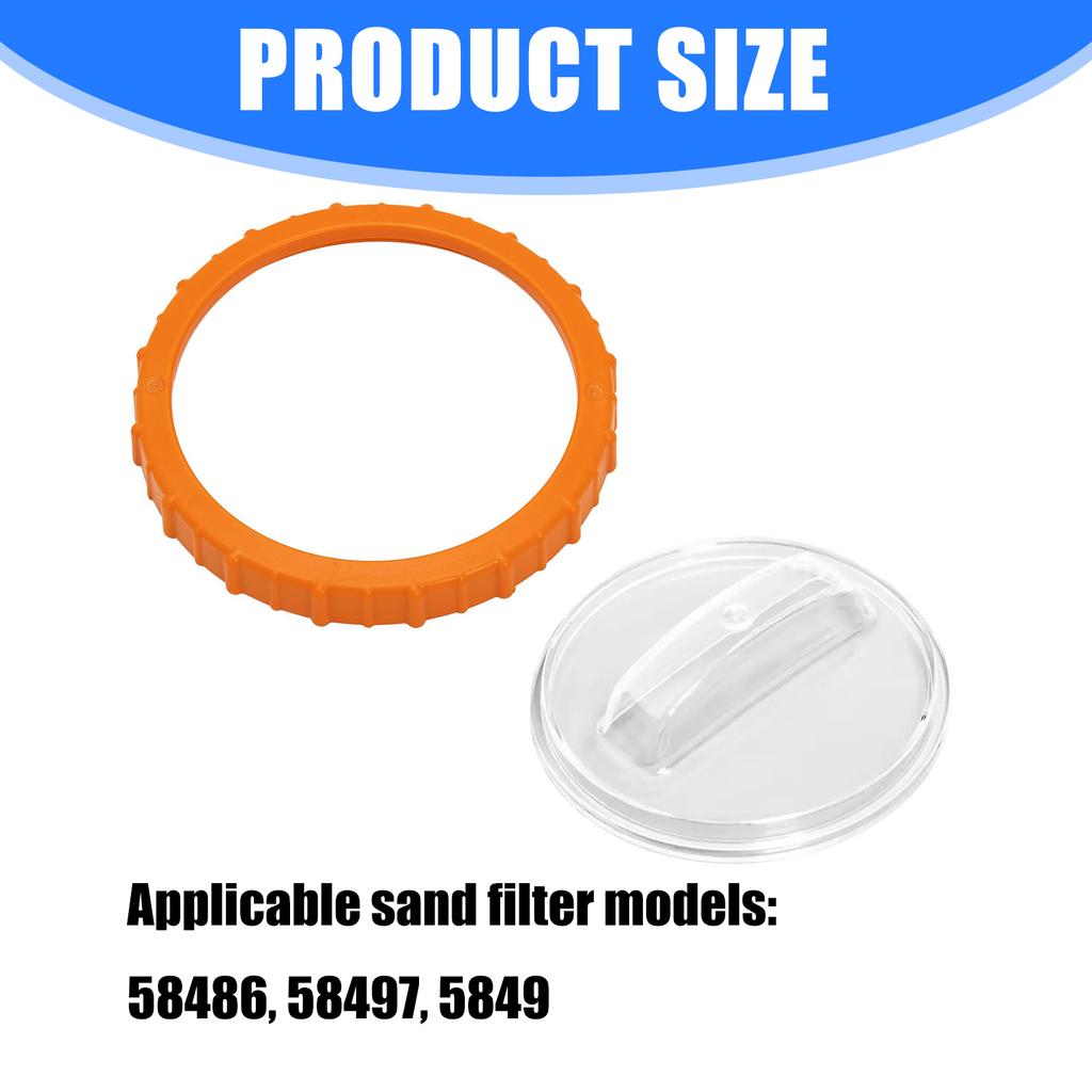 Quick Install Swimming Pool Filter Cover Nut No Tool Required For Easy Assembly On Sand Filters 58486 58497 58499