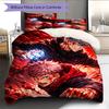 Satoru Gojo and Sukuna Pattern Bedding Quilt Set  Home Decoration  Gift (1 * duvet cover + 2 * pillowcase  without core)