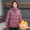 New women's down padded jacket old lady warm padded jacket