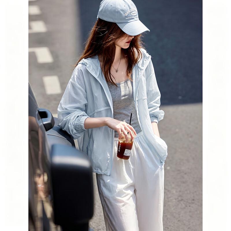 Lightweight Sun-Protection Hooded Jacket S