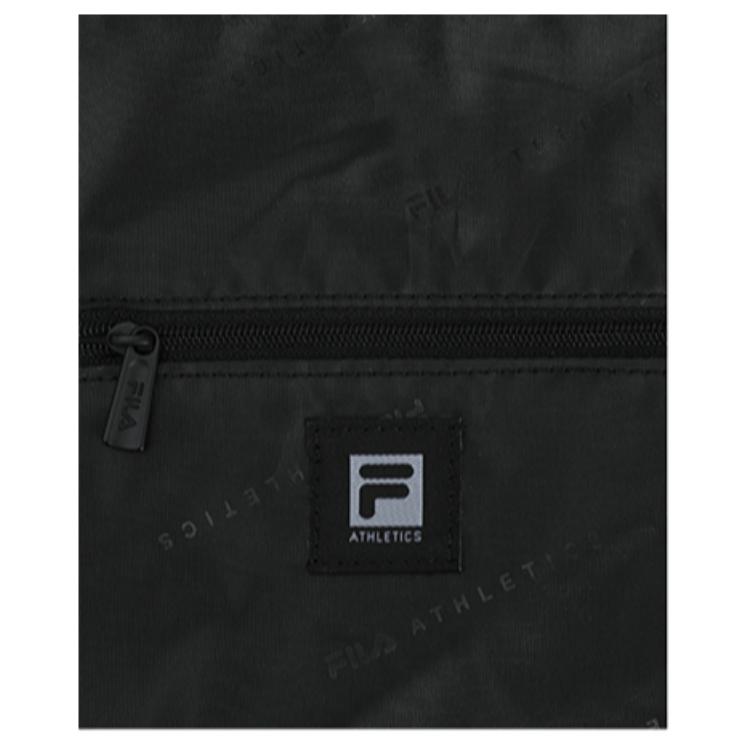 New FILA Fitness Fabric Dumpling Bag, Crossbody Bag, Shoulder Bag Mini Women's Pitch Black A13W531163FBK