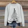 Ladies' Christmas Printed Casual Long Sleeved Round Neck Sports Hoodie Top