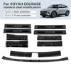 Накладки на пороги та задню ляду Dongfeng Voyah Courage з нержавіючої сталі для Welcome Pedal та Tailgate Zhiyin