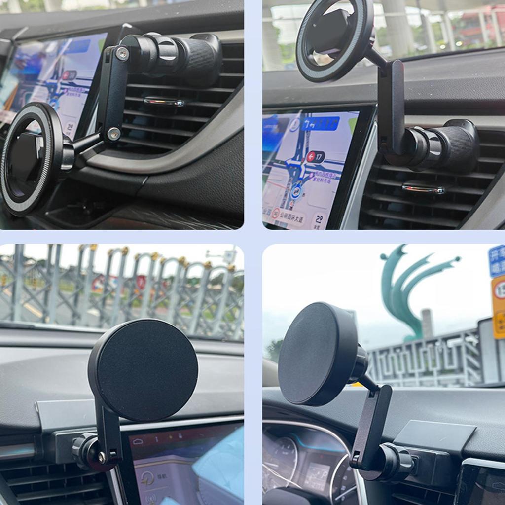 Ball Joint Extension Arm Aluminum Alloy Connector Car Phone Stand Rotating Rod For Air Outlet Vent Clamp Cradle Truck Auto