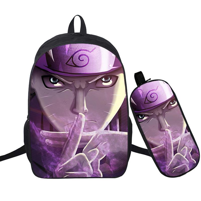 Riman 3D Digital Printing Backpack Two-piece Set Full-color Backpack Student Schoolbag