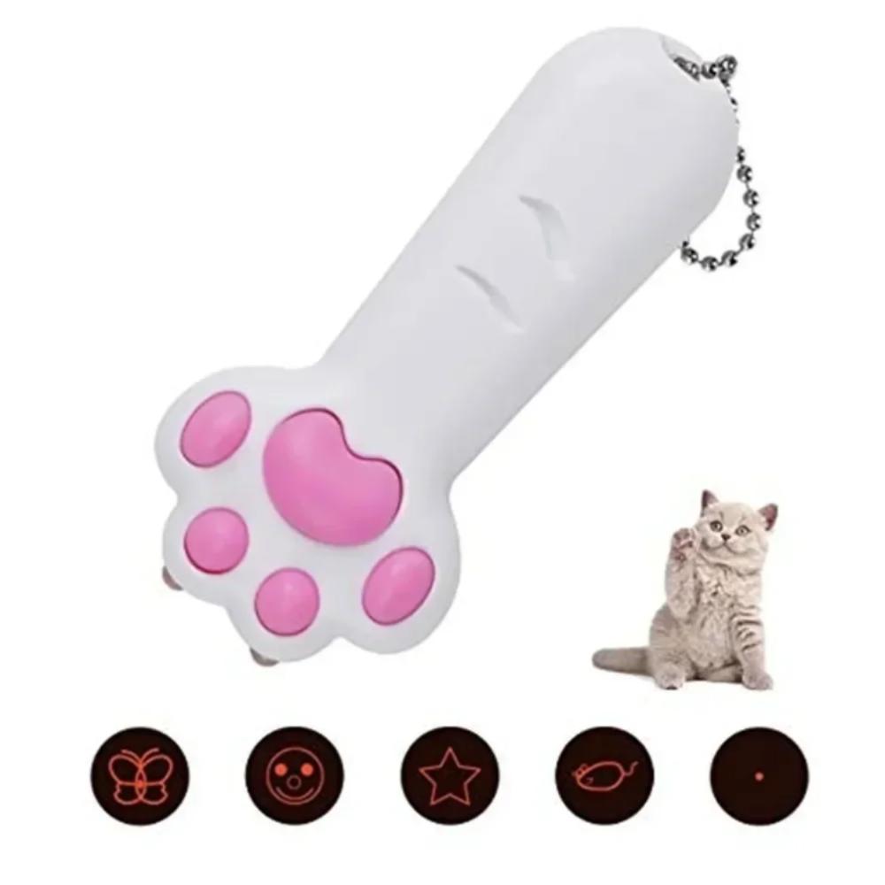 Bright Animation USB-Rechargeable Laser Toy Transform Pattern Laser Interactive Play белый