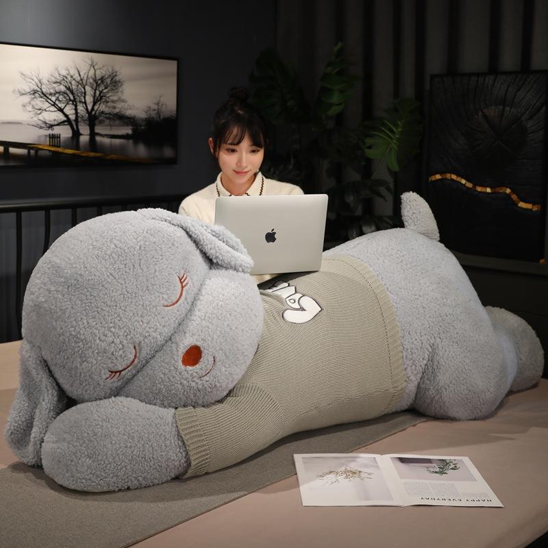 Cute Sweater Cute Dog Plush Doll Children Companion Doll Girl Gift Home Decoration Big Pillow