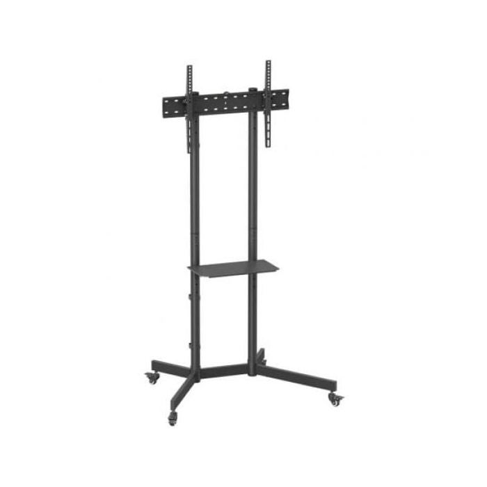 Support de sol - AISENS - FT70TE-333 - Acier noir - Inclinable - Pour TV 37-70"