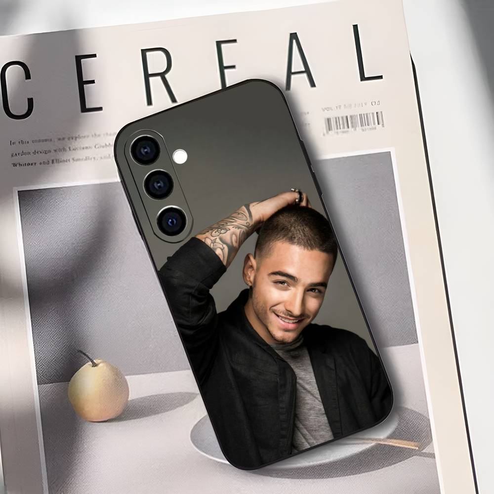 M-Maluma P-Pelon Phone Case For Samsung Galaxy A73,A72,A71,A70,A53,A52,A51,Others Soft Black Cover Samsung a72