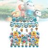 Colorful Octonauts Birthday Party Decoration Set With Spiraling Banners And Balloons