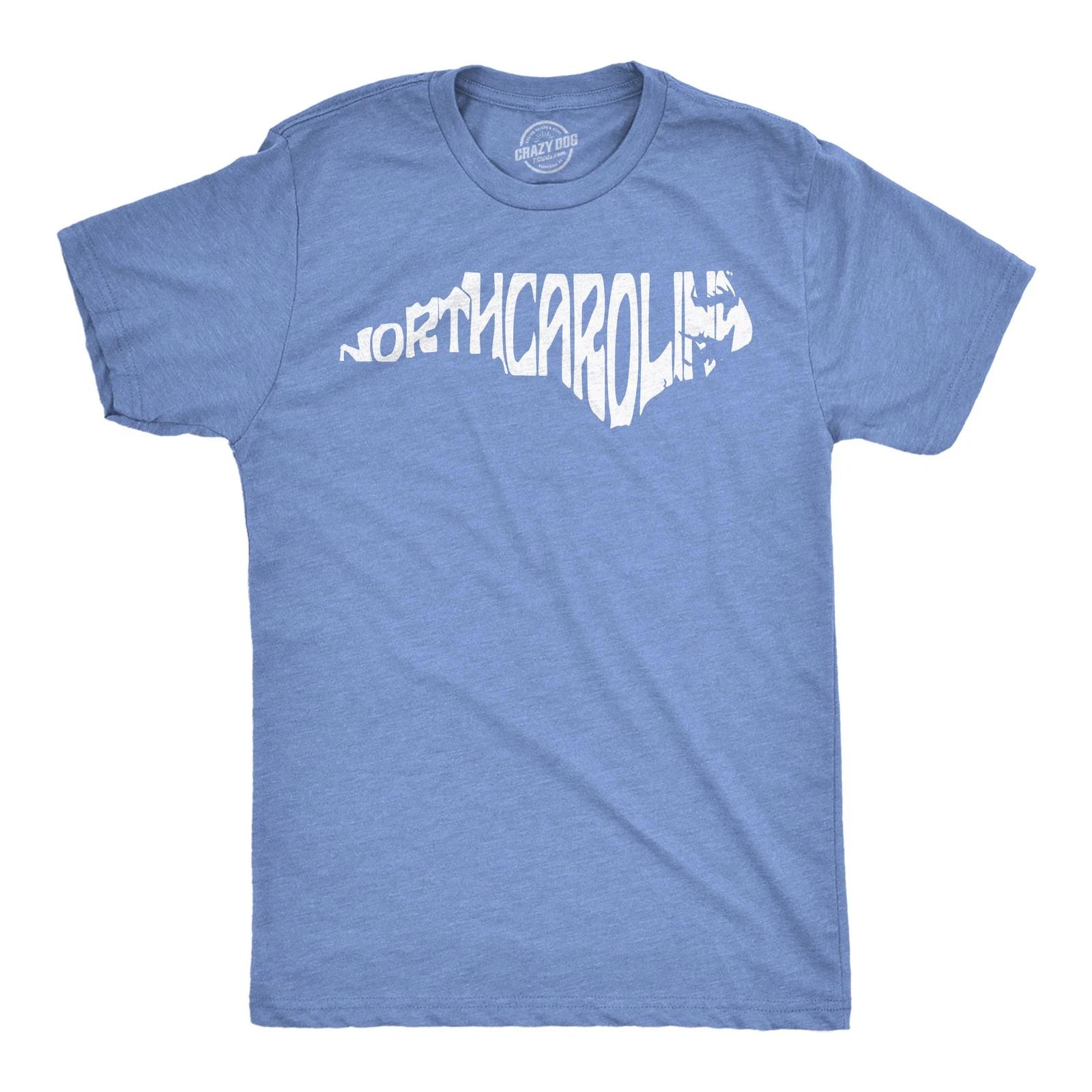 Mens Funny T Shirts North Carolina Typography Sarcastic Graphic Novelty Tee For S