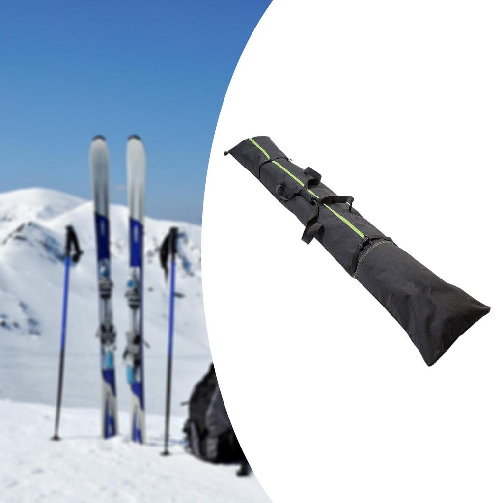 Large Capacity Ski Bag 200cm Waterproof Snowboard Pouch Durable Travel Storage for Skis Poles and Winter Gear