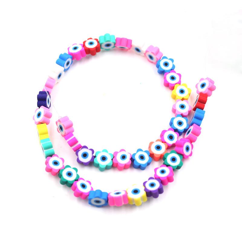 Soft Pottery Beads Beaded Handmade Materials Diy Jewelry Accessories Mobile Phone Chain Bead Separation Mixed Color Soft Pottery Loose Beads