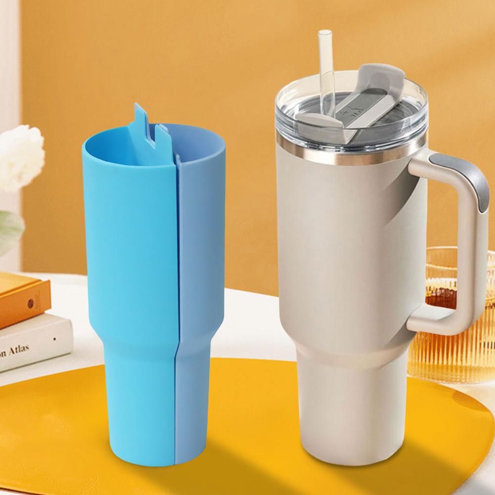 Silicone Water Cup Liner Double Divider Liner Tube Water Bottle Double-Flavor Lining for Stanley 40oz Cup Thermos Accessories