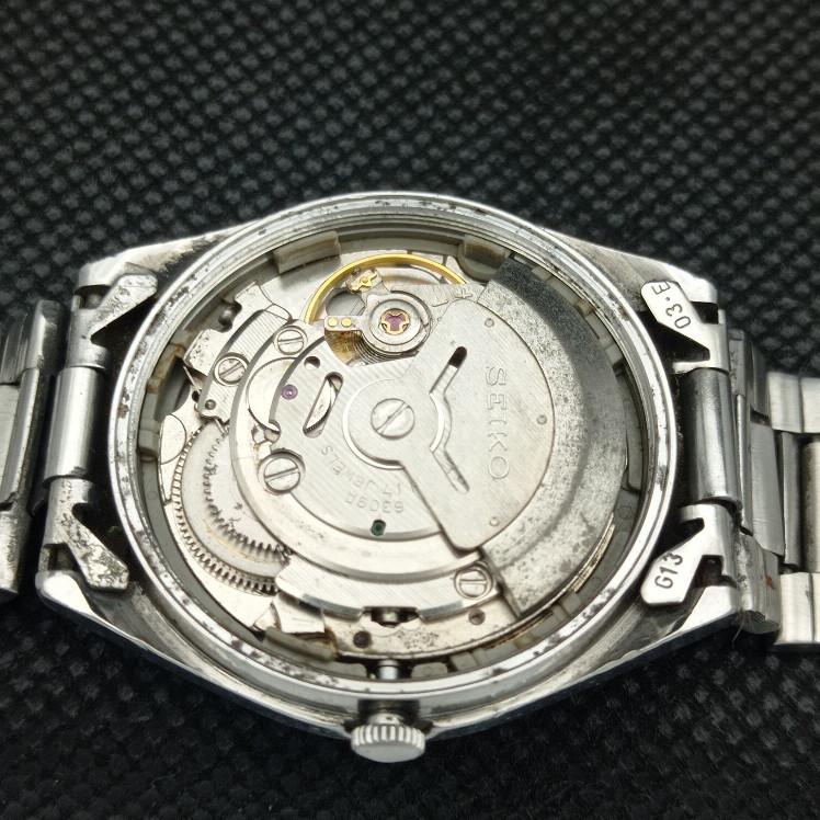 GEBRAUCHTE VINTAGE SEIKO 5 AUTOMATIK 6309A JAPAN HERREN D/D BLAU UHR 608g-a316342-9 SKU608g-a316342