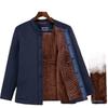 Men's Winter Warm Set: Cotton-Padded Jacket and Pants for Seniors – Fleece-Lined, Camel Down, Ideal for Dad or Grandpa.