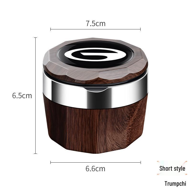 High Flame Retardant Car Ashtray with Lid & Light for 2025 GAC GS8/M8 Interior Modification