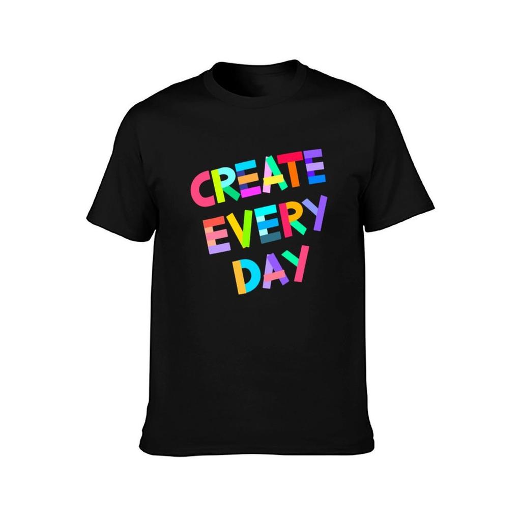 Create Every Day TShirt Holiday Casual Short Sleeve Top