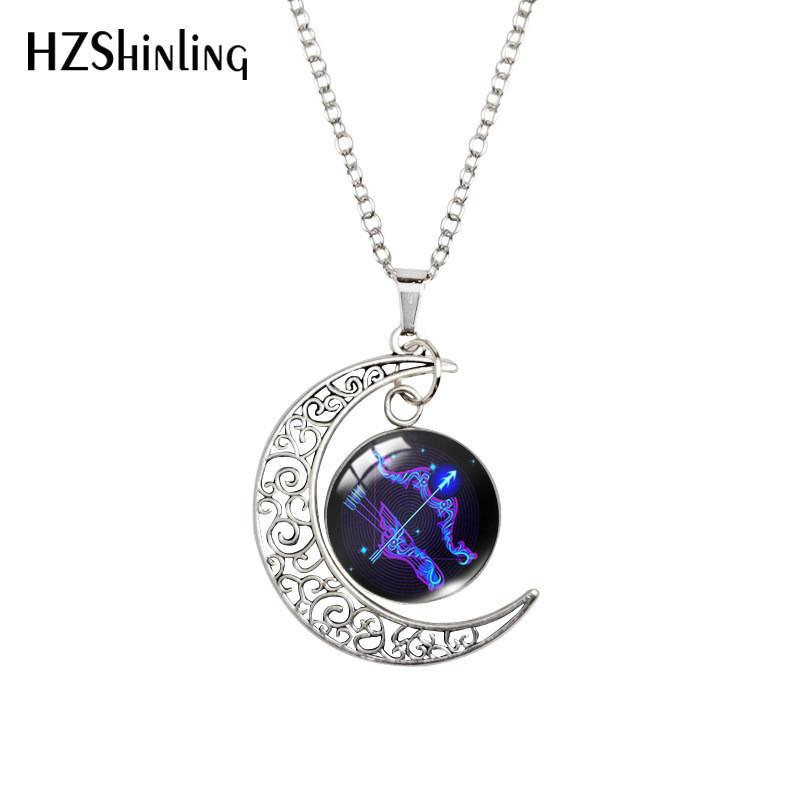 Stunning Zodiac Moonlight Gemstone Necklace In Geometric Design For Fashion Lovers
