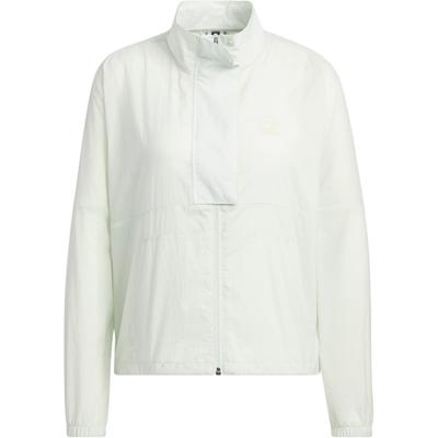 Neo Unifarbene Jacke mit Reißverschluss, langen Ärmeln und Stehkragen für Damen, Off-White HN2385