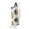 Printed Pattern Plastic Bag Holder Pull-out Storage Dispensers Garbage Bag Storage Breathable Cloth Wall-mounted